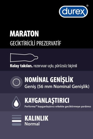 Durex Maraton 20li + Intense 20li Prezervatif Avantaj Paketi